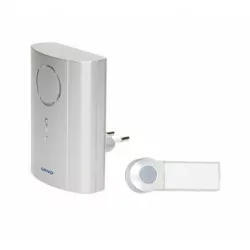 Dzwonek bezprzewodowy 230V EMO OR-DB-KH-121/G srebrny Orno