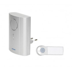 Wireless bell 230V EMO OR-DB-KH-121/G silver Orno