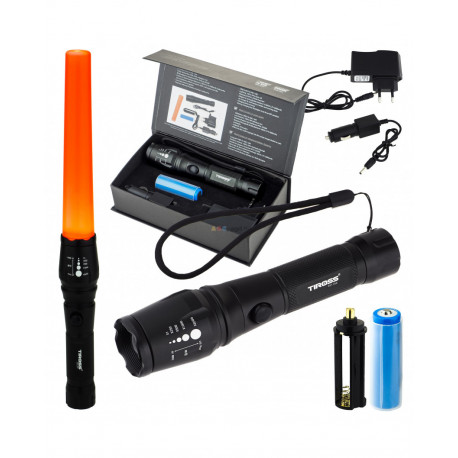 Latarka ładowalna TS-1154 10W TIROSS