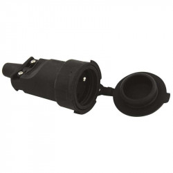 Rubber grounded socket 16A 250V IP65 P0044 Emos