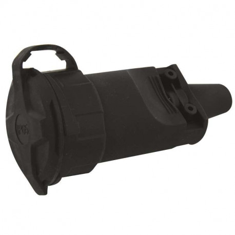 Rubber grounded socket 16A 250V IP65 P0044 Emos