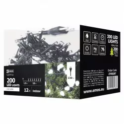 Lampki EMOS kulki XMAS zimny 200LED 10m ZYK0207
