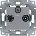 Kos DANTE R/TV/SAT terminal outlet inox 454176