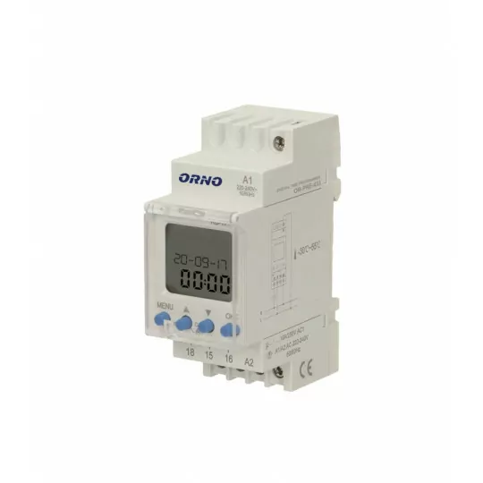 LCD timer DIN rail OR-PRE-433 Orno