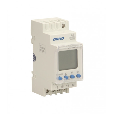Programator czasowy LCD szyna DIN OR-PRE-433 Orno