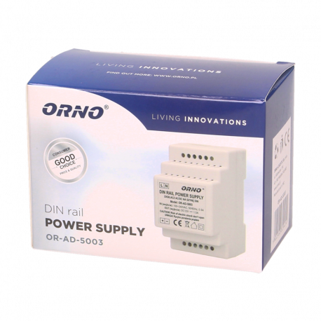 Zasilacz na szynę DIN 12V 1,5A OR-AD-5003 Orno