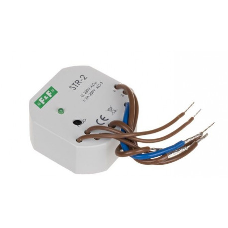 Roller shutter controller 1-button 1,5A 230V 0-10min STR-2 F&F