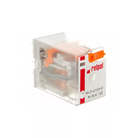 Przekaźnik przemysłowy 4P 6A 24V AC R4N-2014-23-5024-WT RILPOL Przekaźnik przemysłowy 4P 6A 24V AC R4N-2014-23-5024-WT RILPOL