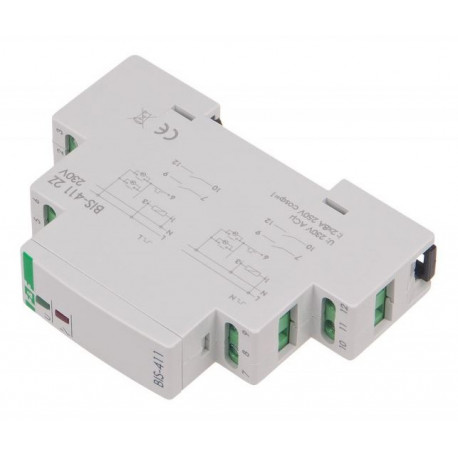 Pulse relay 230V AC 8A 2Z BIS-411 F&F