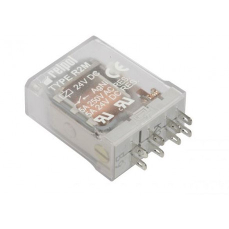 Przekaźnik przemysłowy 2P 5A 24VDC R2M-2012-23-1024 RELPOL