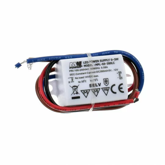 Switching power supply MPL-03-350LC 6-12V 3W MW POWER