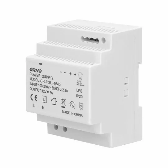 DIN rail power supply OR-PSU-1645 12V 7A 84W Orno