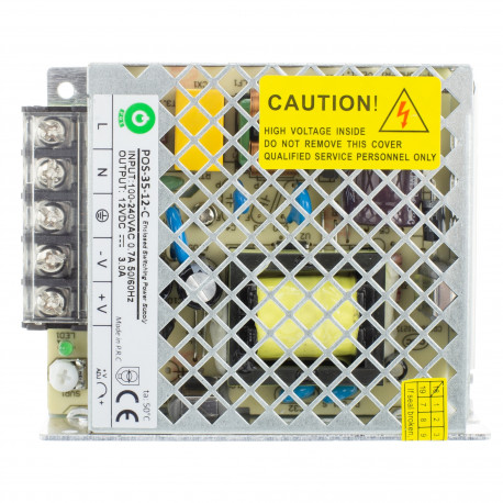 Zasilacz 12V/3A siatkowy 35W POS-35-12-C POS