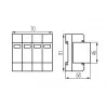 Ogranicznik przepięć B+C 3P 30kA KSD-T1+T2 IDEAL