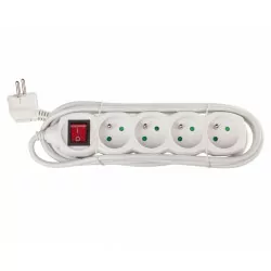 Przedlużacz mieszkaniowy 3metry 4-GN z uziemieniem +wyłącznikiem P1413 Emos