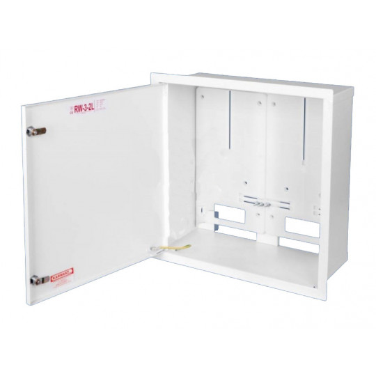 Cabinet for 2x meter + ETI C25x2 SSTN53/60 Polamp