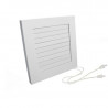 Ventilation grille with shutter IMPERIO 135 white Dospel