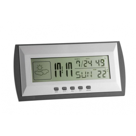 Stacja pogodowa cyfrowa TFA 35.1065 silver