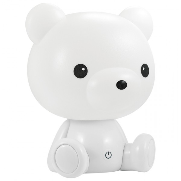 Children's LED bear night light white 2.4W 308221 Polux