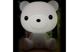 Children's LED bear night light white 2.4W 308221 Polux