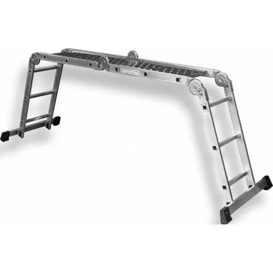 Drabina aluminiowa wielofunkcyjna z podestem 3,4metra S-40230 STALCO