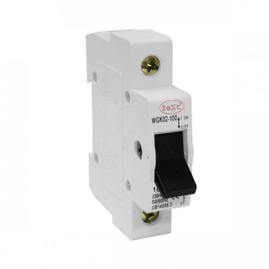 Insulating switch disconnector WGK02 100A 1P Zext