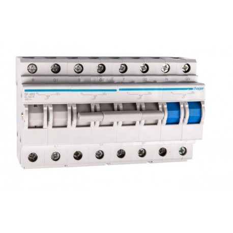 Przełącznik modułowy sieć-agregat SF463 4P 63A HAGER