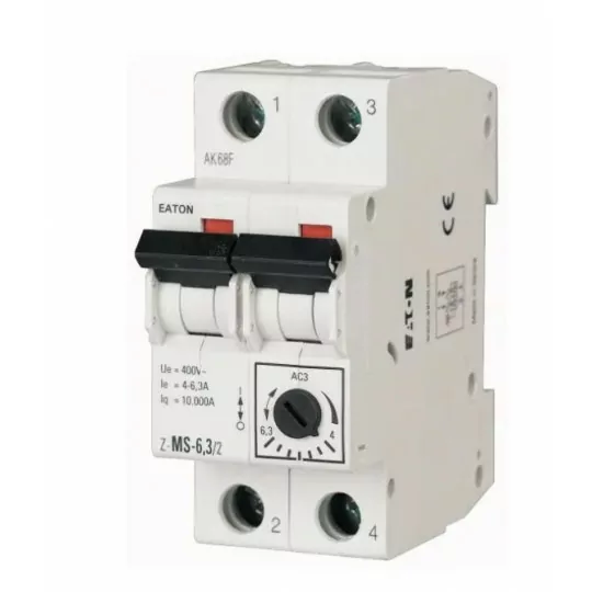 Wyłącznik silnikowy 2P 1,5kW 2,5-4A Z-MS-4/2 EATON Wyłącznik silnikowy 2P 1,5kW 2,5-4A Z-MS-4/2 EATON