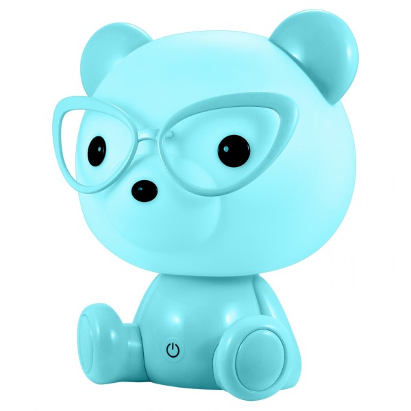 Lampka nocna dziecięca LED MIŚ niebieski 2,5W 308252 Polux