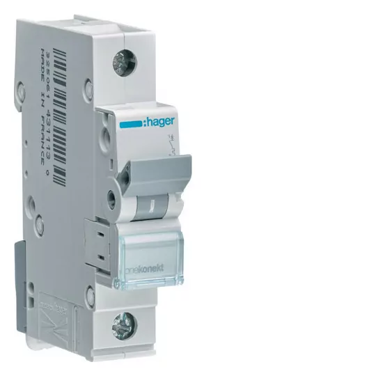 MBN116E 1P B16A overcurrent circuit breaker Hager