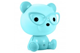 Lampka nocna dziecięca LED MIŚ niebieski 2,5W 308252 Polux