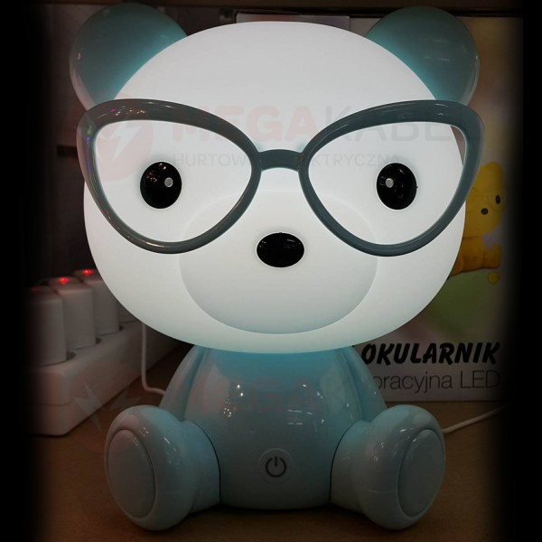 Children's LED Teddy Bear night light blue 2.5W 308252 Polux