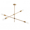 MORA GOLD 4xE27 vintage gold pendant lamp 318091 Polux