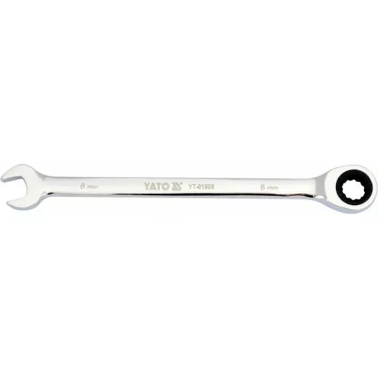 Klucz płasko - oczkowy z grzechotką 8mm YT-01908 YATO