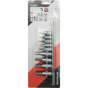 HEX socket wrenches on rail set of 9 pcs. YT-04401 YATO