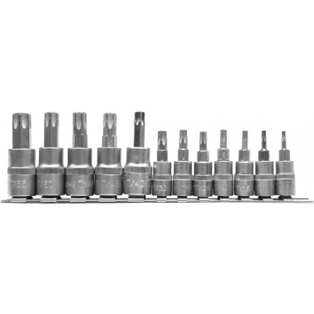 Klucze TORX na szynie komplet 12 szt. YT-04331 YATO