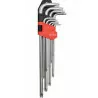 Torx allen wrenches with hole T10-T50 set of 9 pieces YT-0512 YATO