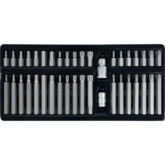 Hex hex torx spline screwdriver bits set of 40 pieces CrV YT-0400 YATO