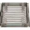 D/AK metal ventilation grille 140x140 N chrome DOSPEL