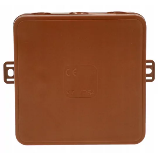 Puszka PF KLIK brązowa natynkowa 80x80x32 003-02 Viplast