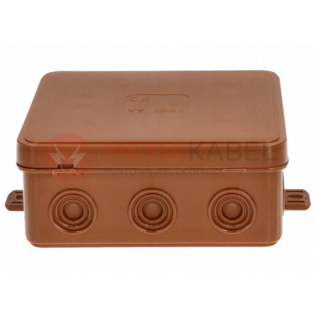 Puszka PF KLIK brązowa n/t 86x86x40 003-02 VIPLAST