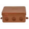 Puszka PF KLIK brązowa natynkowa 80x80x32 003-02 Viplast