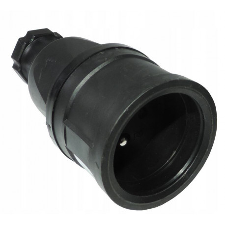 Gniazdo gumowe kamper 16A 2P+Z przenośne IP44 2410-SW PCE