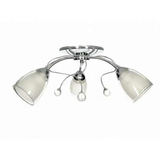 MACARENA-3 satin/nick 3xE27 ceiling lamp Vitalux