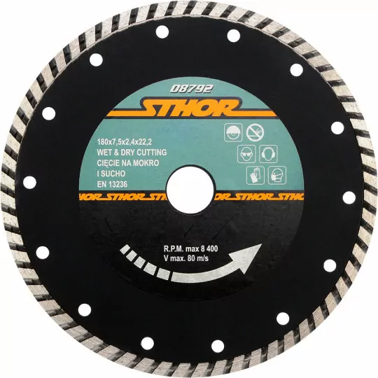 Diamond blade 180mm turbo 08792 STHOR
