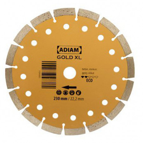 Tarcza diamentowa segmentowa Gold XL 230mm ADIAM