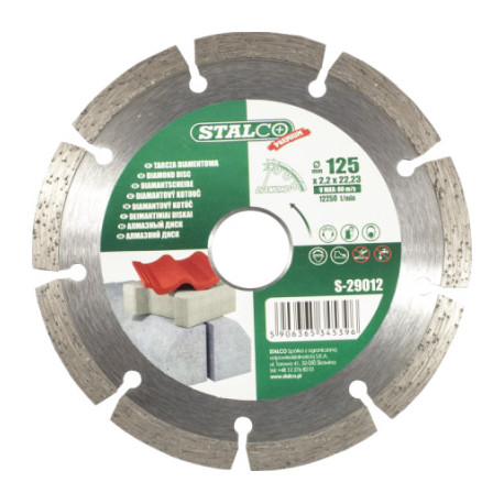 Tarcza diamentowa 125mm Premium S-29012 Stalco