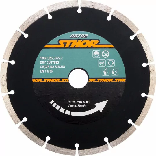 Tarcza diamentowa 180mm SEGMENT 08782 STHOR Tarcza diamentowa 180mm SEGMENT 08782 STHOR
