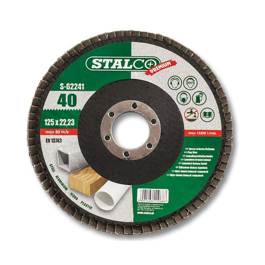 Flap disc 125 GR.100 ALOTEX S-62250 Stalco