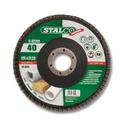 Tarcza listkowa 125 GR.100 ALOTEX S-62250 Stalco